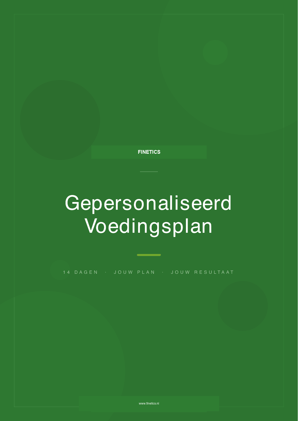 Preview van het voorbeeld voedingsplan PDF